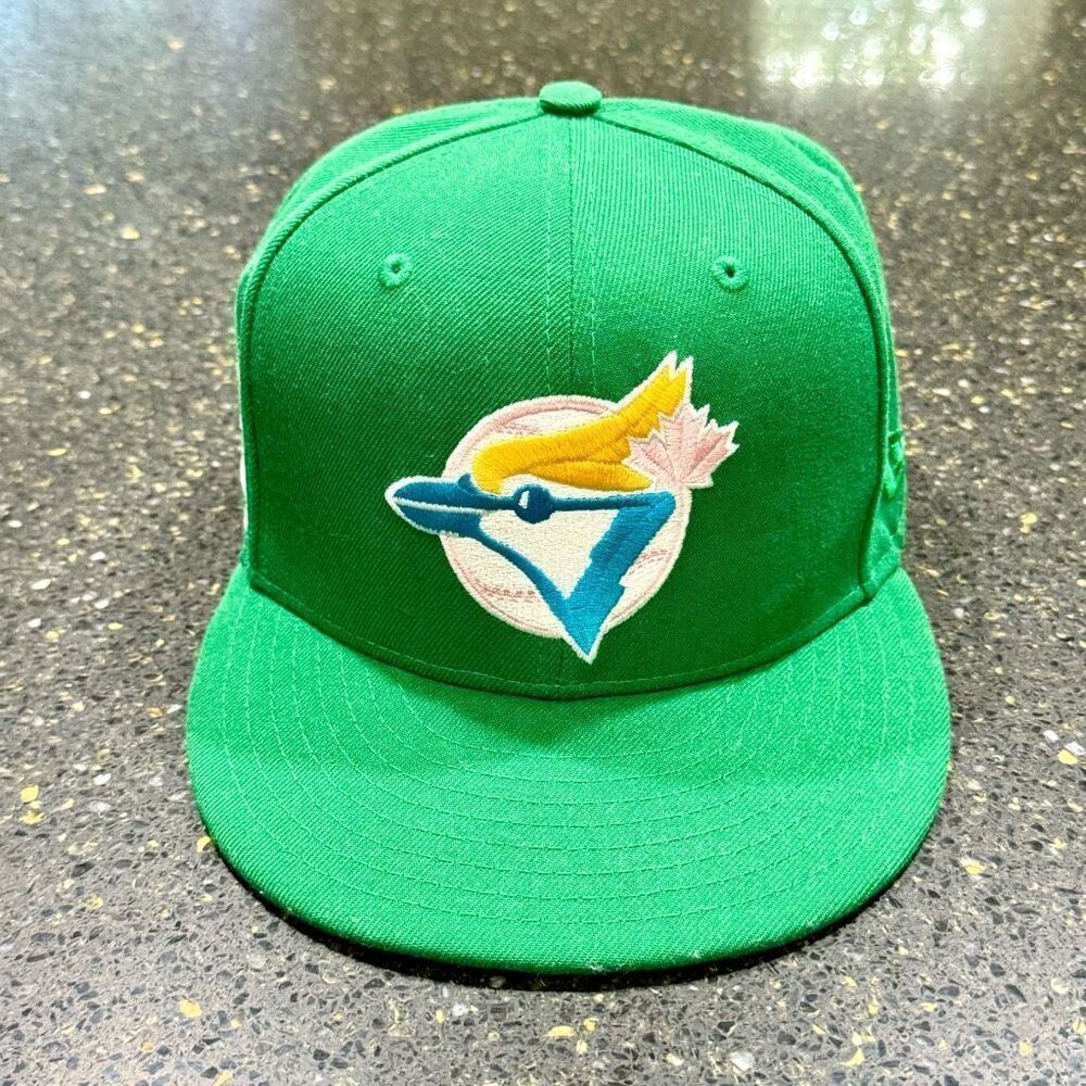 New Era Green Cap with Blue and Yellow Logo